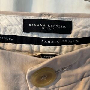 Banana Republic Size 10s Martin Chinos. Split hem.